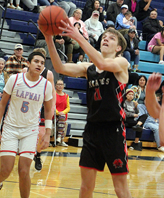 Briggs Rambo goes for 2 at Lapwai.