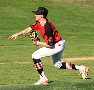 Cody Kaschmitter pitched nearly 4 innings of no-hit ball against Lapwai before reaching the pitch limit.