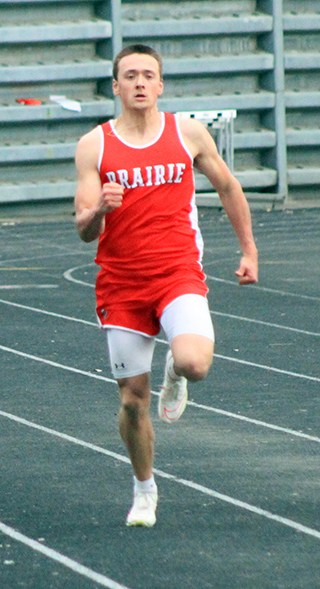 Trenton Lorentz lowered his own school record in the 200 meter dash as he finished 2nd in the event at the Lewiston Invitational last Friday. He took over 0.2 off of his old record running a 22.68.