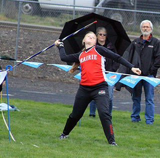 Hailey Hanson broke the javelin school record set a couple weeks ago by Elizabeth Severns. The two of them may wind up trading the record back and forth the rest of the season.