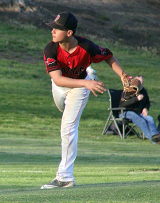 Isaiah Warren pitched the final 3 innings of a no-hitter against Lewis County.