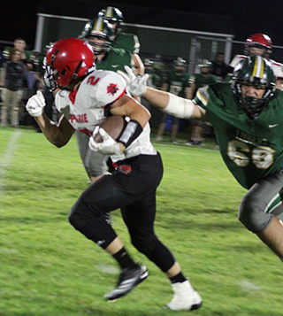 Levi Gehring breaks loose for a 60 yard run. It was the first of 5 touchdowns he would score at Potlatch.