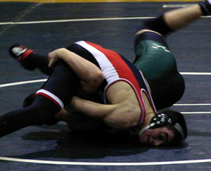 Nick Uhlenkott wins this match and wound up taking second at the St. Maries tournament.