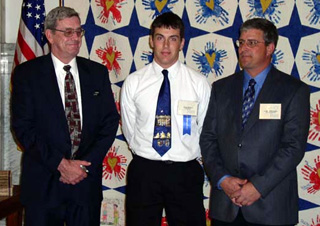 Kelby Wilson, center, honored as an Idaho Brightest Star.