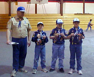 Bear Cub winners from left: Seth Chaffee, Frank Spencer, Matthew Jungert