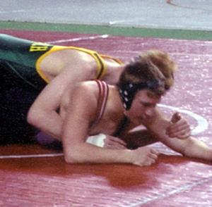 Logan Lustig competed at state but lost both matches.