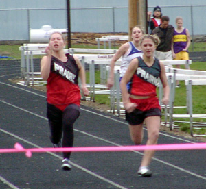 Vanessa Sonnen and Nicole Nida finished 1-2 in the 100 at Kamiah 2 weeks ago.