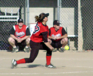 Kayla Holthaus pitches against Potlatch.