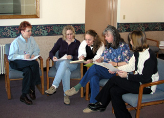 Planning the strategy for the Relay for Life.