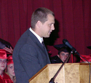 Commencement speaker Bruce Nuxoll.
