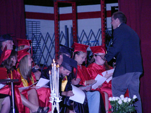 Bruce hands out outlines of his main points because I know none of you have pencil and paper to take notes.