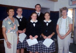 Local students were presented with their state awards.