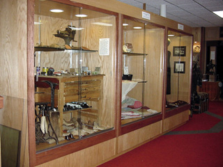 The new 2-sided tall display caibinet.