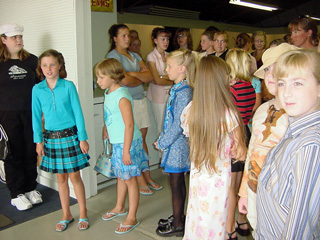 Making the Most of Me models await their judging.