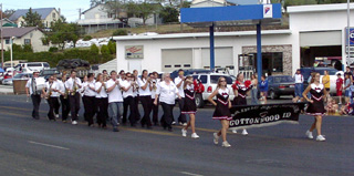 The PHS band provided music for the parade.