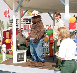Smokey the Bear had a 60th birthday celebration during the Fair.