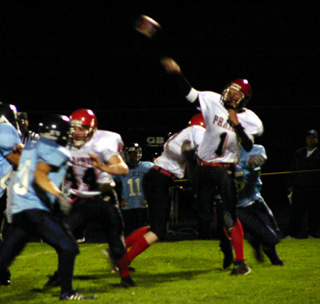 Mat Forsmann gets a pass off.