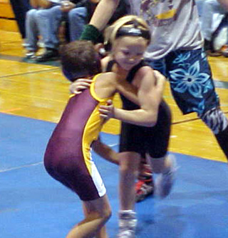 Kellie Heitman competes at Orofino.