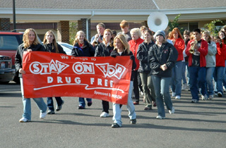The PHS band participated in the Red Ribbon Week parade.