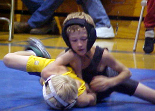 Tyler Ross in control on his way to a silver medal.