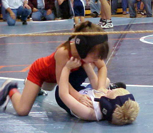 Rhiana Fox in control.