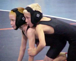 Victor Schmidt and Justin Ross had to wrestle each other.