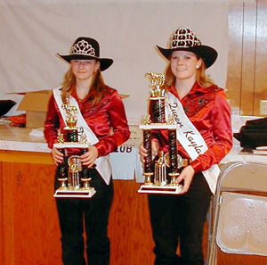 2004 CRC Royalty Diana Wadleigh and Kayla Uhlenkott.