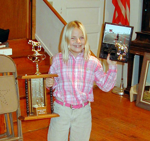 Lloyd Campbell Memorial Award winner Kelsey Tidwell.