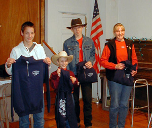 Sportsmanship award winners.