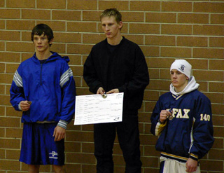 Shane Poxleitner with his gold medal.