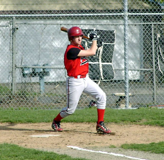 Kevin Funke led off the game at Kamiah with a single to right.