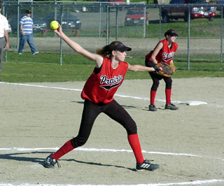Ashley Schaeffer pitched a shutout against Kamiah.