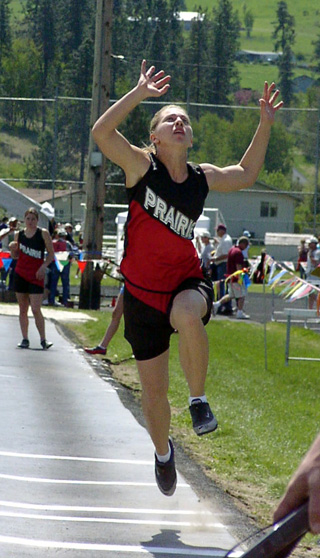 Vanessa Sonnen in the triple jump.