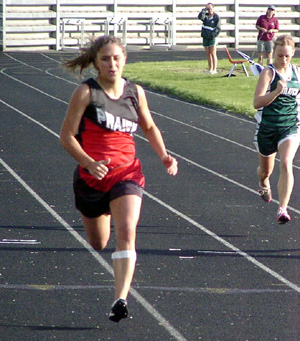 Nicole Nida in the 200 where she placed 2nd. She was also 2nd in the 100 and 3rd in the 400.