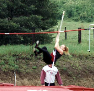 Lauren Merrill qualified for state in the pole vault.