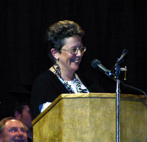 Patty Hinkelman, commencement speaker.