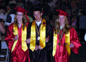 The top students lead in the class of 2005.