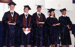 Summit's graduates after receiving their diplomas.