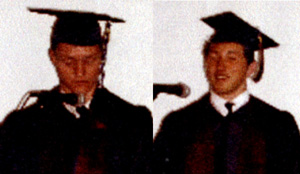 Valedictorian Mark Uhlenkott and Salutatorian Shane Wemhoff