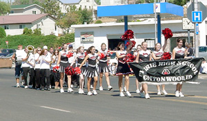 The Prairie High School band performed for the parade goers.
