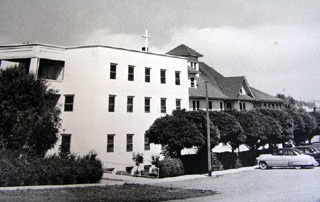 The original St. Mary's Hospital after the addition was completed.