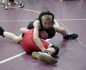 Drew Cochran tries to take advantage of his position.