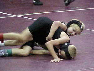 Kellie Heitman, blonde hair, and Justin Ross had to face each other.