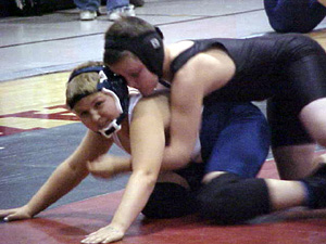 Garrett Schmidt battles his way to a gold medal.