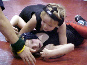 Kellie Heitman on the way to a gold medal.