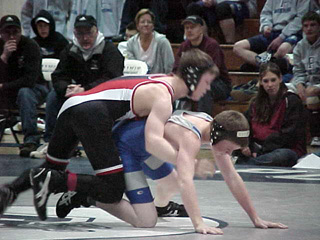 James Jackson competes at Pullman where he won his weight class.