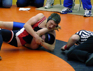Curtis Nuxoll pinned this opponent the first time they wrestled but lost to him in the fifth place match.