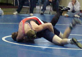 Logan Lustig is in control of this match.