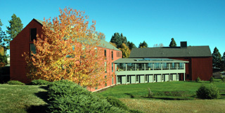 A rear view of the Spirit Center.