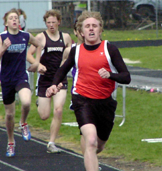 Tim Russell took fourth in the 800 on Saturday.
